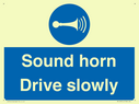 sound-horn-drive-slowly-warehousing-and-delivery-sign~